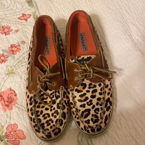 Cheetah women’s sperrys! 9 1/2- great condition! $50